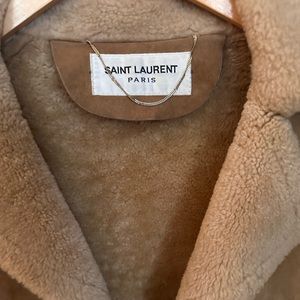 Saint Laurent Vintage Shearling Coat FR 34/US 0